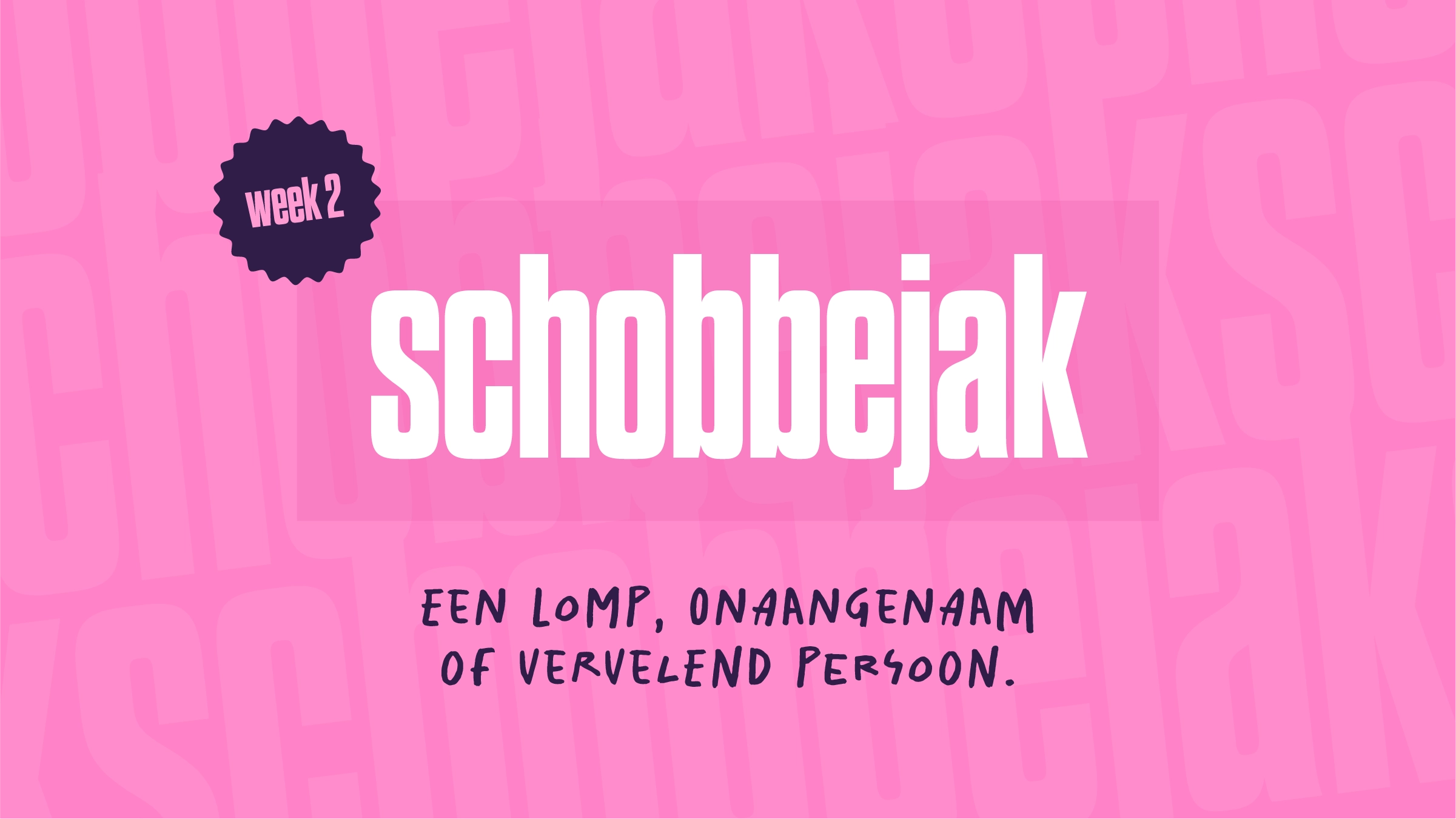Artikelafbeelding met de tekst 'schobbejak: een lomp, onaangenaam of vervelend persoon'