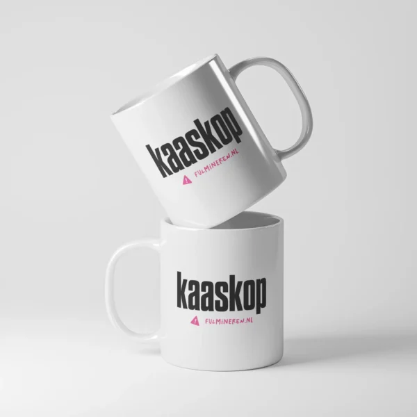 Mok met opdruk 'kaaskop'