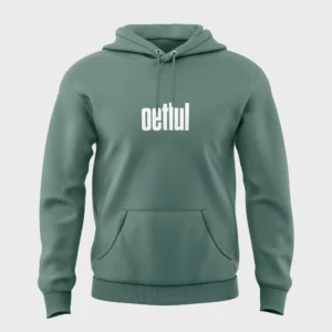 Grappige groene hoodie met opdruk 'oetlul'