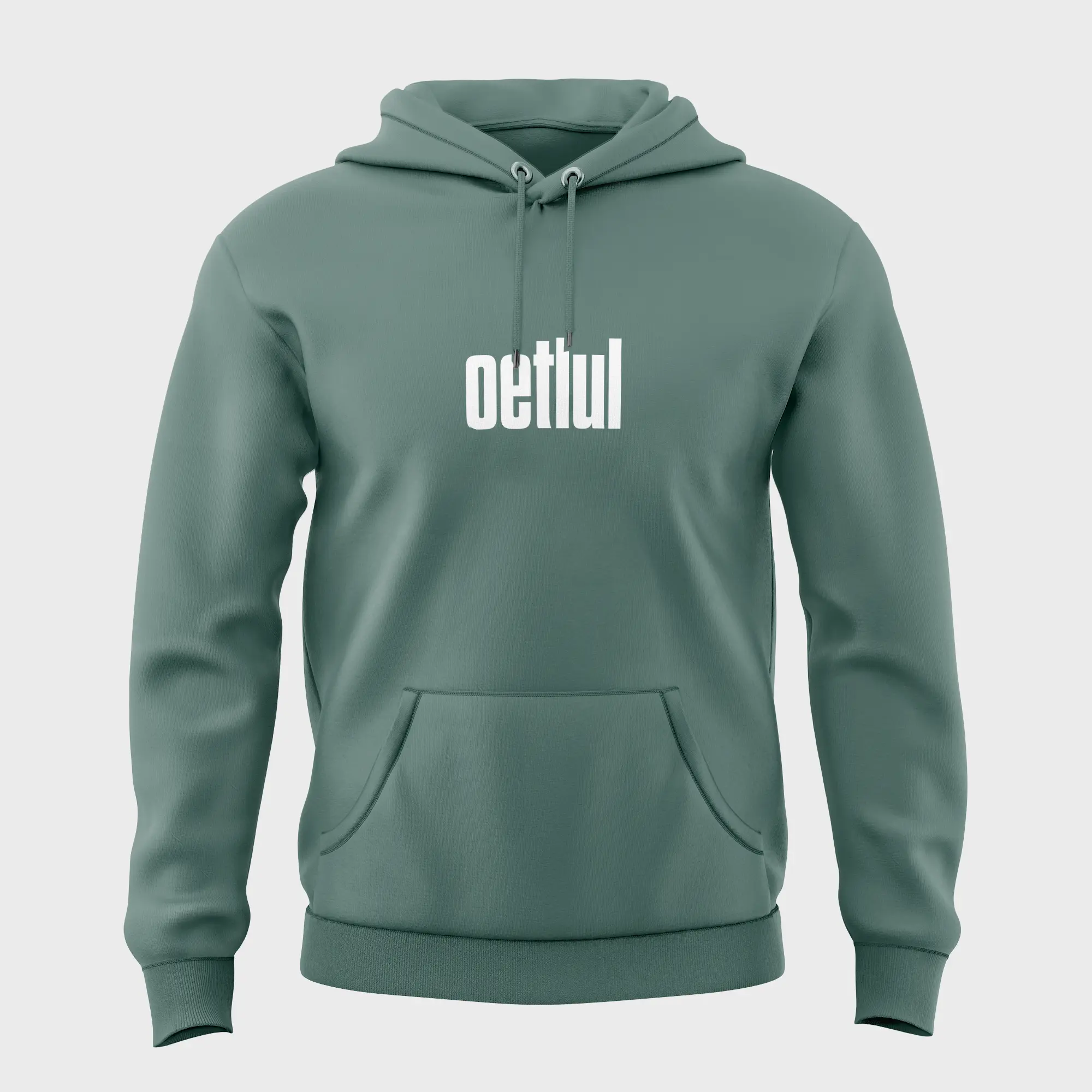 Grappige groene hoodie met opdruk 'oetlul'