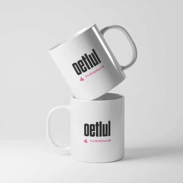 Grappige mok met opdruk 'oetlul'