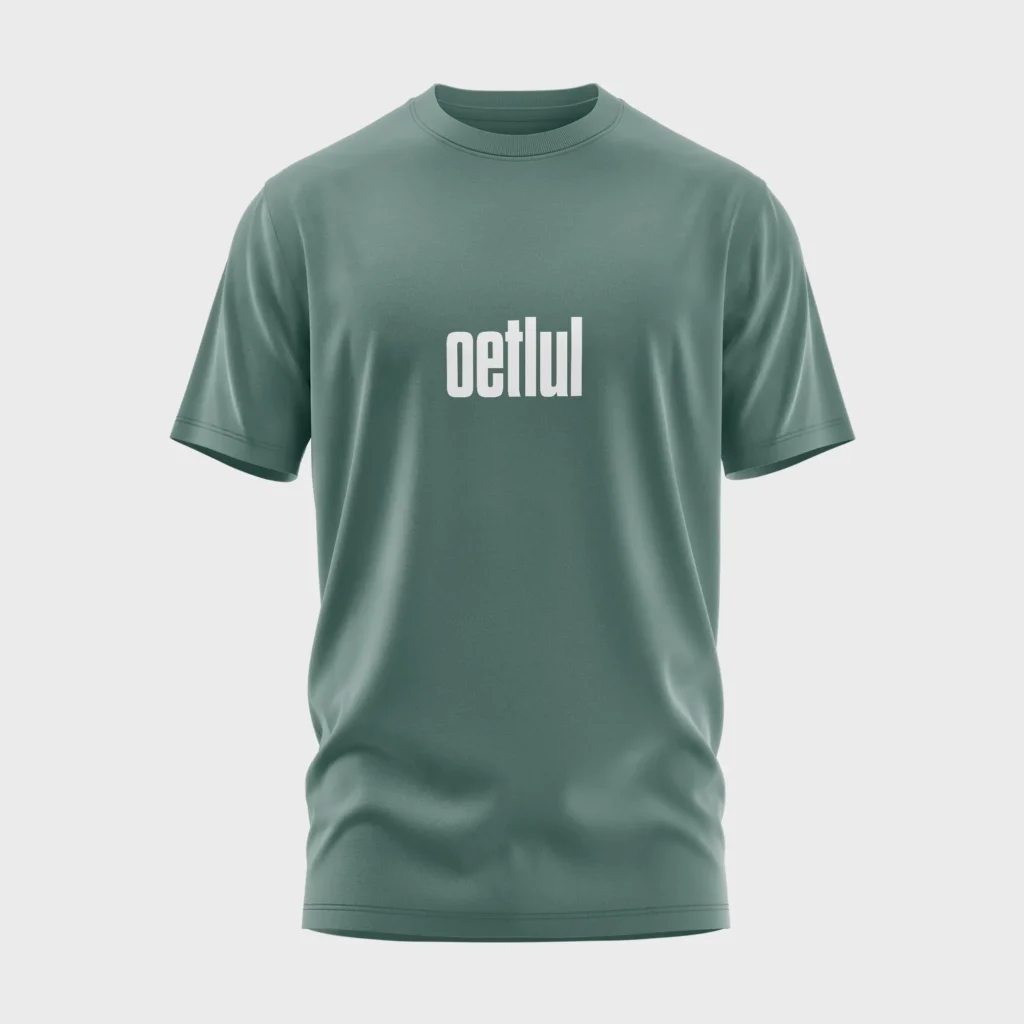 Grappig groen t-shirt met opdruk 'oetlul'